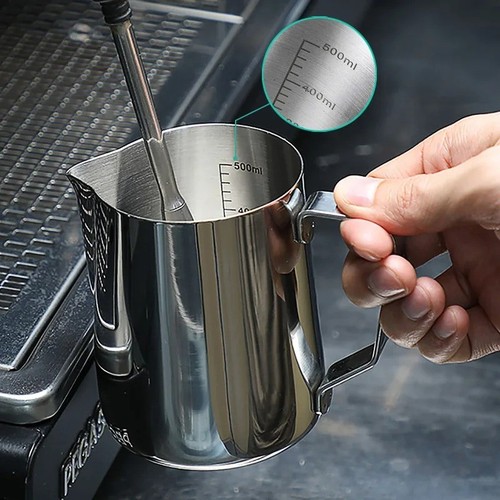 Stainless steel milk - steel, jug