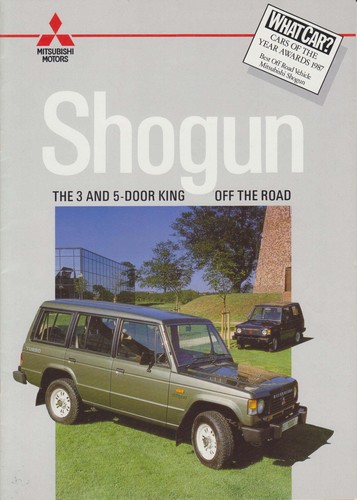 Mitsubishi shogun 1986 - shogun, 1986-89