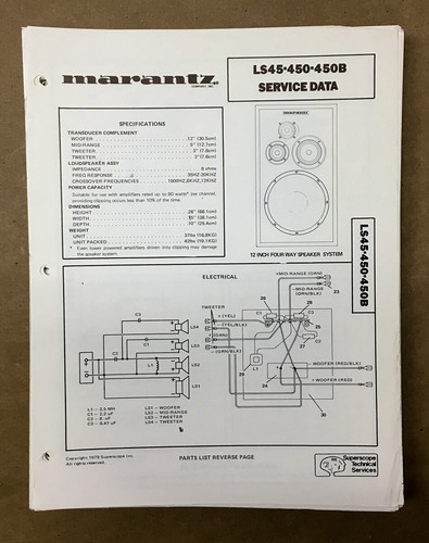 Marantz ls45 ls450 ls450b - ls45,