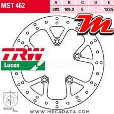Rear Brake Disc TRW MST462