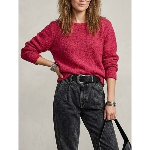 Vintage hot pink boucle - boucle, knit