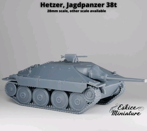 28mm unpainted ww2 hetzer - 28mm,