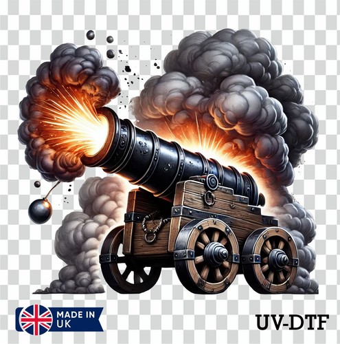 Pirate cannon dtf sticker - pirate,