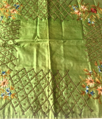 Antique floral embroidery - floral,