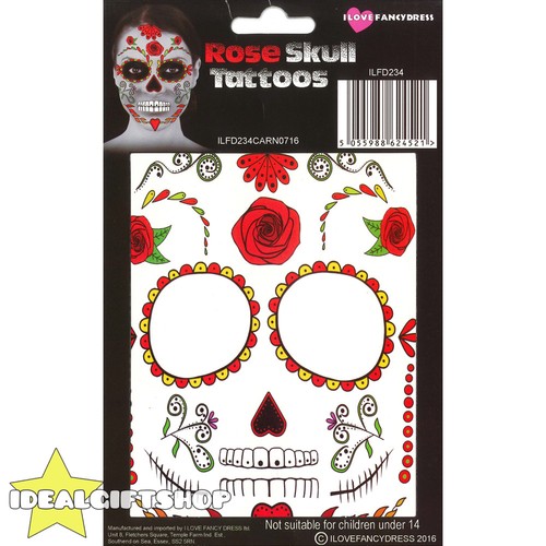 Rose skull temporary face - skull,