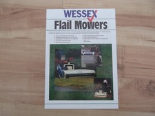 Wessex brochure flail mowers TPU G D GR double sheet c/w dealer stamp