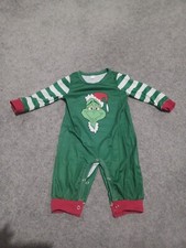 Grinch baby babygrow age - baby, 0-6m