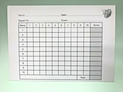 Clay pigeon shooting score - clay,