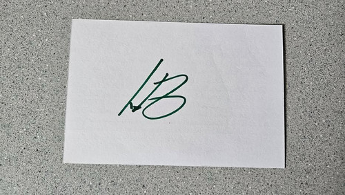 Tom felton signed 4x6 index - felton,