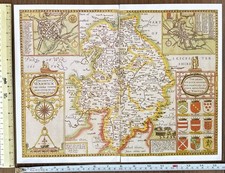 Old Antique Tudor map