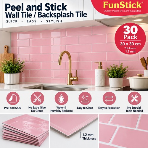 Funstick peel stick wall - peel, &