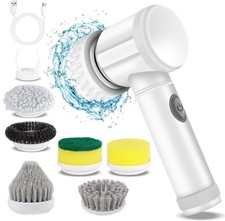 Rechargeable Cordless Electric Spin Scrubber Powerful Turbo Scrub Cleaning Brush