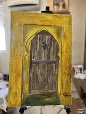 Moroccan Door Painting Hands