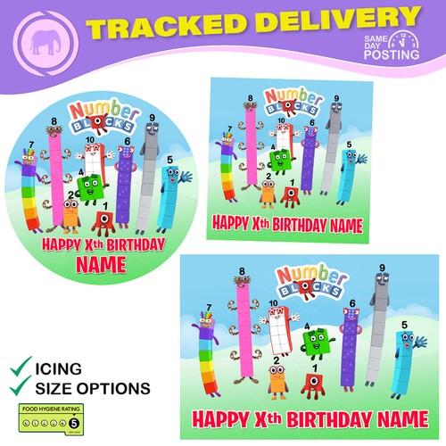 Numberblocks cake topper - numberblocks,