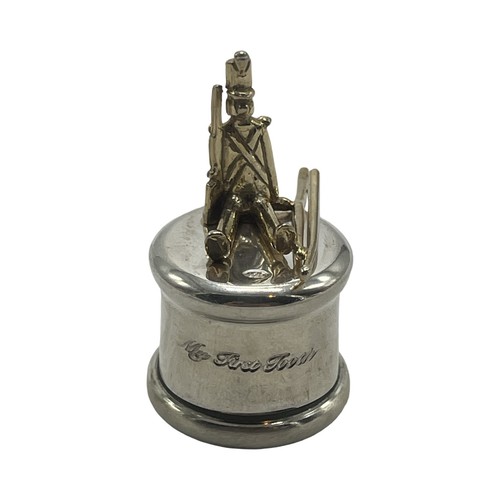 Silver tooth box with - box, with toy