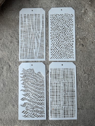 Stencil set brick fire - stencil, x4