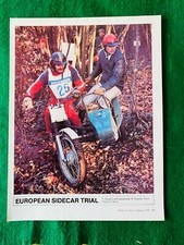 EUROPEAN SIDECAR TRIAL FRANCE 1979 ILLUSTRATION  ADVERT A4 SIZE FILE S