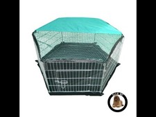 Ellie-Bo Easy-Up 6 Piece Puppy or Rabbit Play Pen hexagonal indoor / outdoor