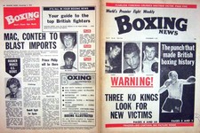Old Vintage Print Boxing 1971