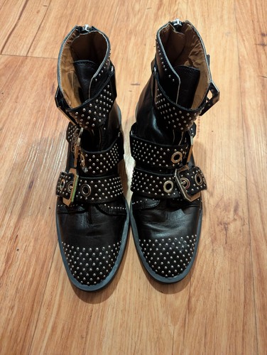Zara studded boots triple - zara,