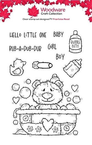 Woodware clear stamps bear - -,