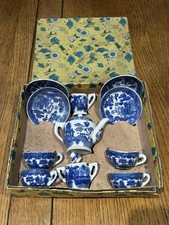 Early Willow Pattern Dolls Tea