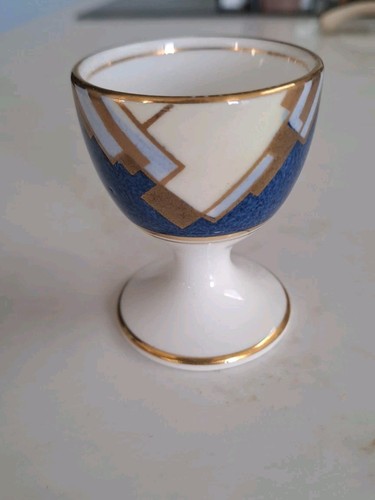 Colbalt blue art deco - egg, cup