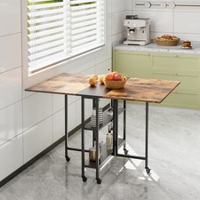 Dining Table Folding Rolling