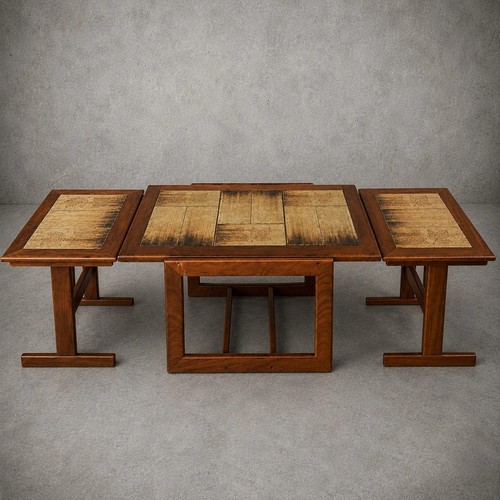 Mid century tile top coffee - top,