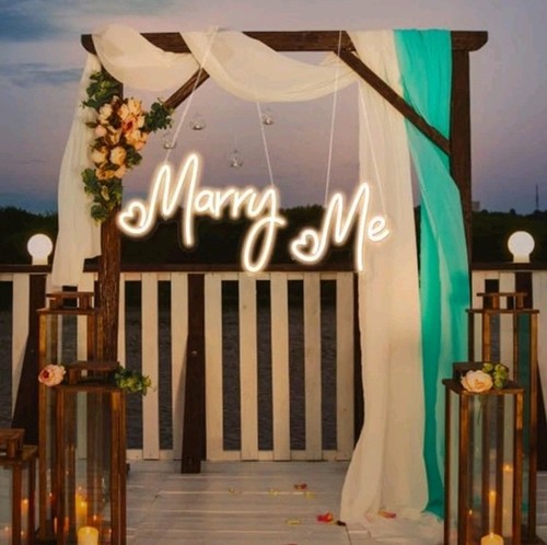 Marry neon sign wedding - neon,