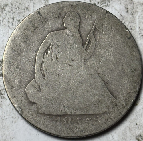 1855 50c seated liberty half - seated,