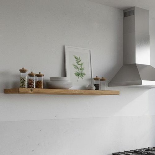 Floating wooden shelf rustic - floating,