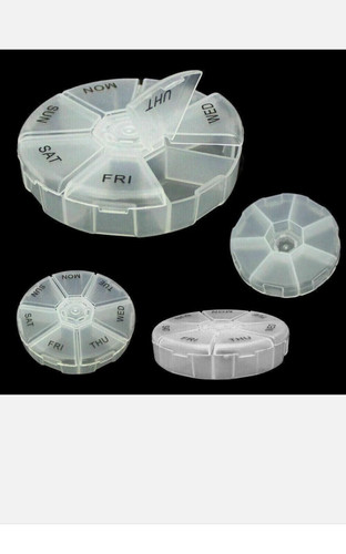 Day pill round box - pill, one