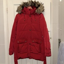 Lands End Red Winter Coat Size Small. Very Good Condition