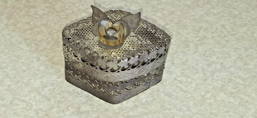 Antique silver plated filagree - plated,