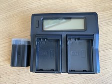 Dual Nikon Battery Charger And Hahnel EL15 Battery 