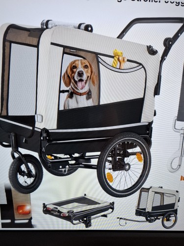 Dog bike trailer - dog, bicycle