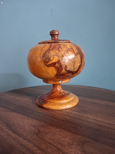 Mid century hand turned - a,