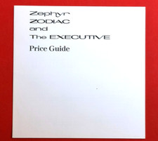 1966 FORD ZEPHYR ZODIAC & EXECUTIVE Price Guide  - MINT CONDITION!