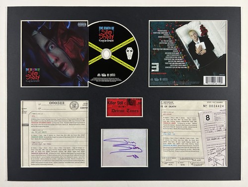 Eminem signed the death of - -,