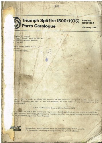 Triumph spitfire 1500 - spitfire,