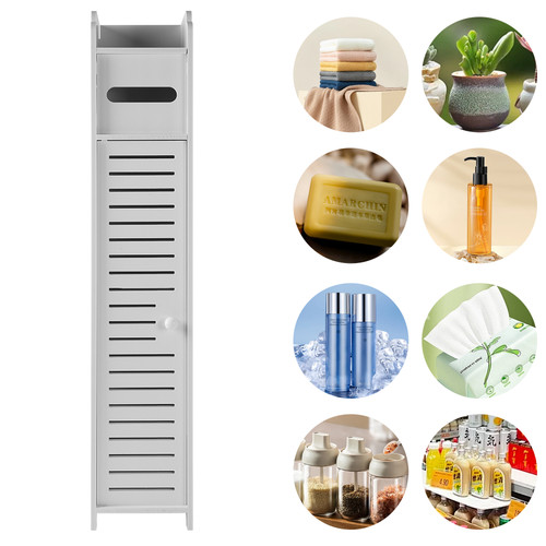 White tall bathroom storage - tall,