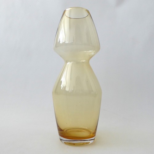 Riihimaki amber art glass