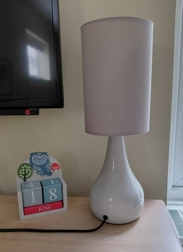 Table lamp touch base - lamp, grey