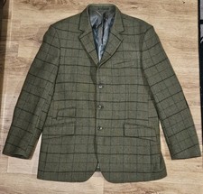 Hunter Outdoor Green Tweed 100% Wool Hunting Jacket W/ Subtle Check UKXL/46 