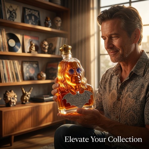 Ozzy whiskey bottle osbourne - ozzy,