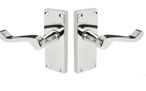 Polished chrome door handle - door,