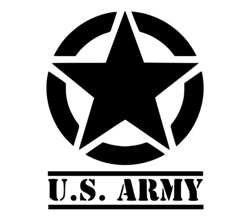 Army military star stripes - star,