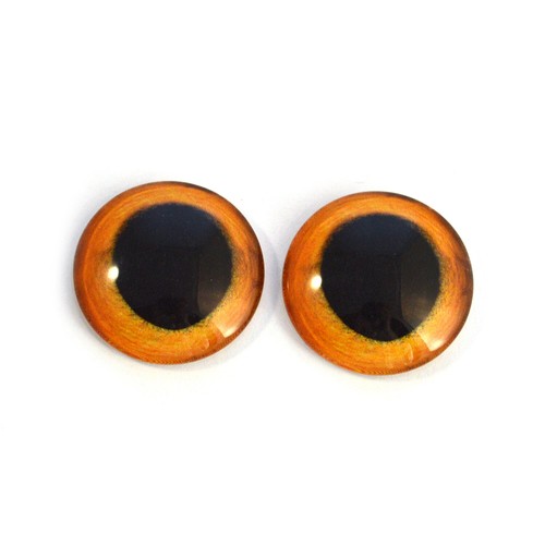 Glass doll eyes 16mm - doll, wide