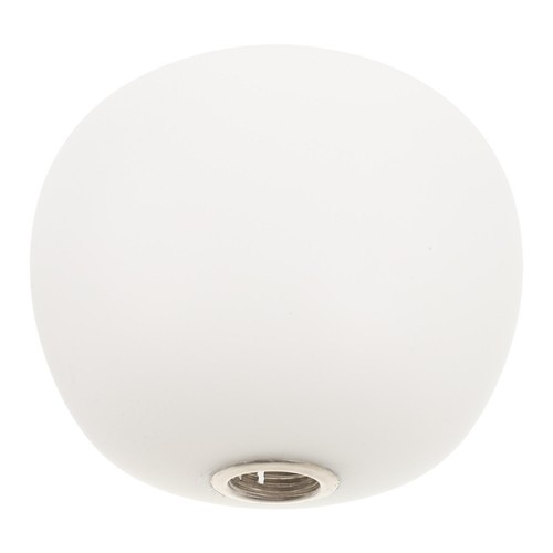 Round white glass - round, lampshade
